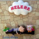 Выкройка именного панно из фетра