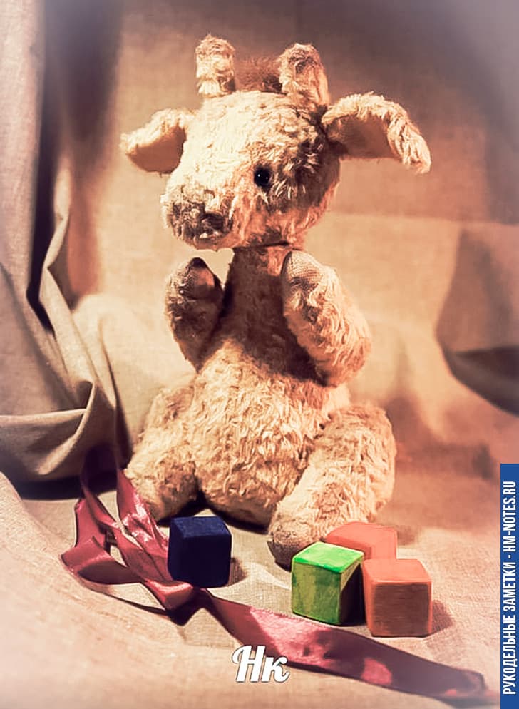 Выкройка жирафа тедди №4