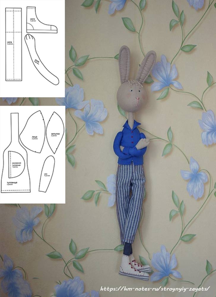 фото выкройка зайца