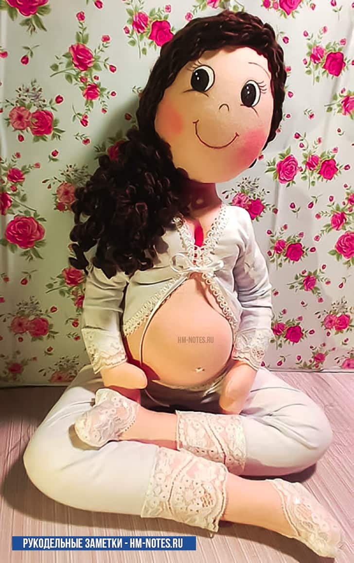 выкройка куклы с животиком