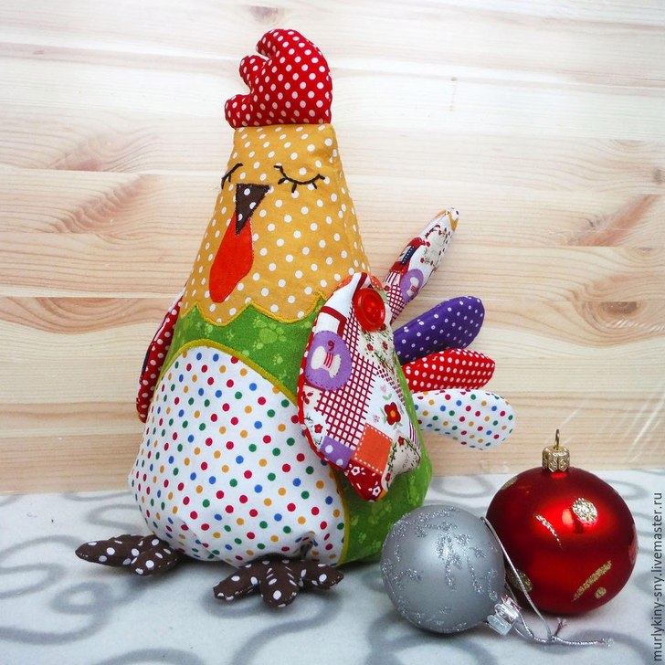 Выкройка игрушки «Петушок» в стиле кантри