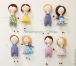 Магниты в виде текстильных куколок своими руками