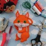 2 выкройки белок из фетра и флиса