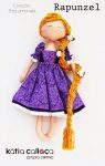 Кукла Рапунцель - выкройка с одеждой