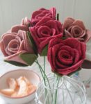 Розы из фетра