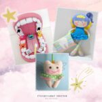 Выкройка Зубной феи,  игрушечного зуба и рта с зубами из фетра