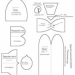 Выкройка круглой шиншиллы из меха или плюша