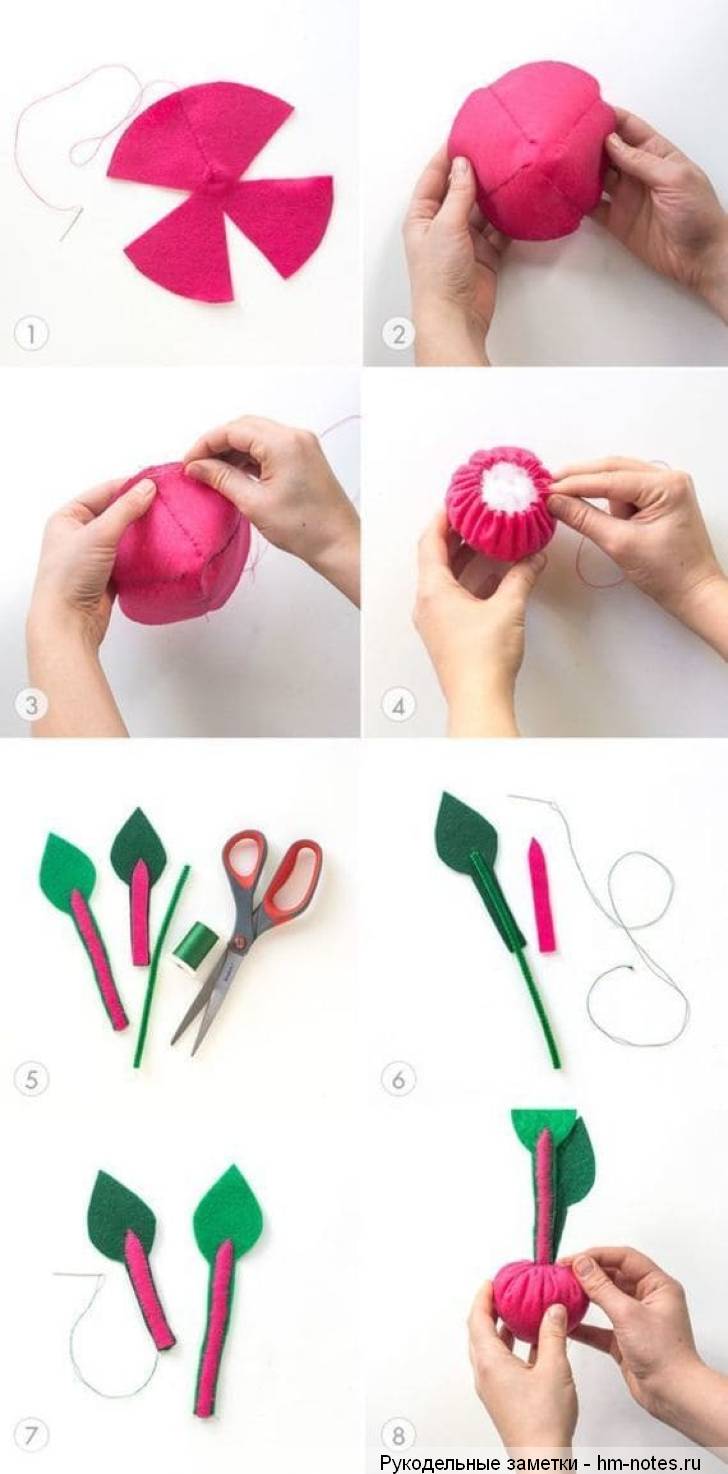 свекла из фетра