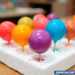 Как покрасить пенопластовый шар