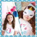 Маска для сна и ободок для волос «Единорог» своими руками