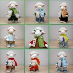 Овечки, коза и барашек - мастер-класс и выкройки с одеждой