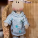 Текстильная овечка в технике тильда - выкройка