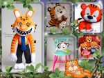 Идеи и шаблоны игрушек и сувениров ручной работы в виде тигра