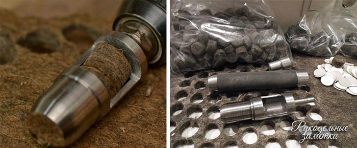 высечка для пробивания отверстий в войлоке