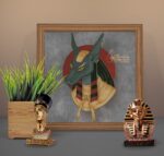 Схема вышивки Анубис и красное солнце