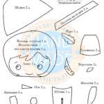 выкройка куклы брелок Пиноккио