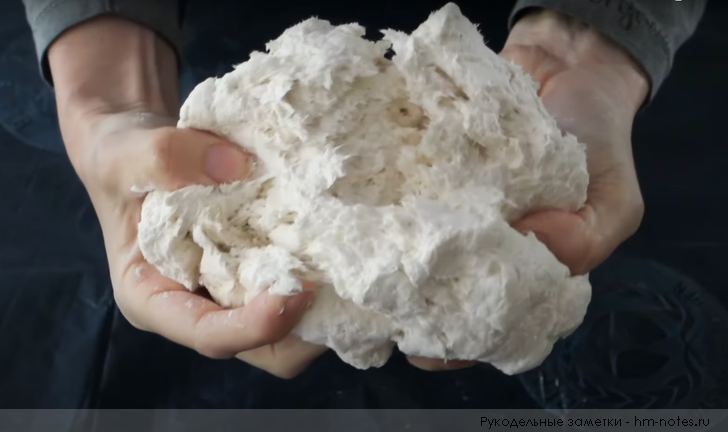 Рецепт папье-маше с мелом