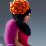 Вязаные шапки с цветами. Фото идеи