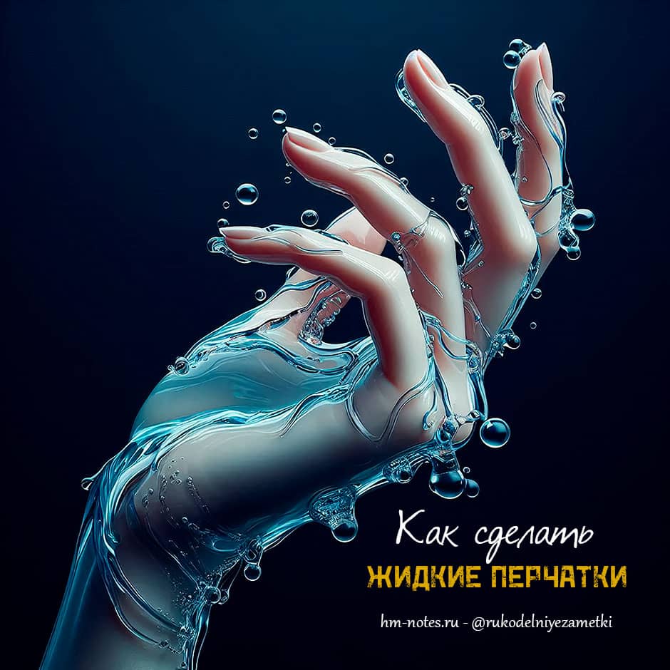 Как сделать жидкие перчатки для рукоделия или садоводства