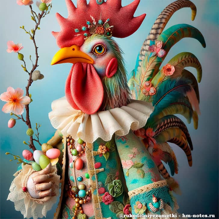 петух в костюме