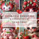 Дизайны кукол-клубничек для вашего творчества